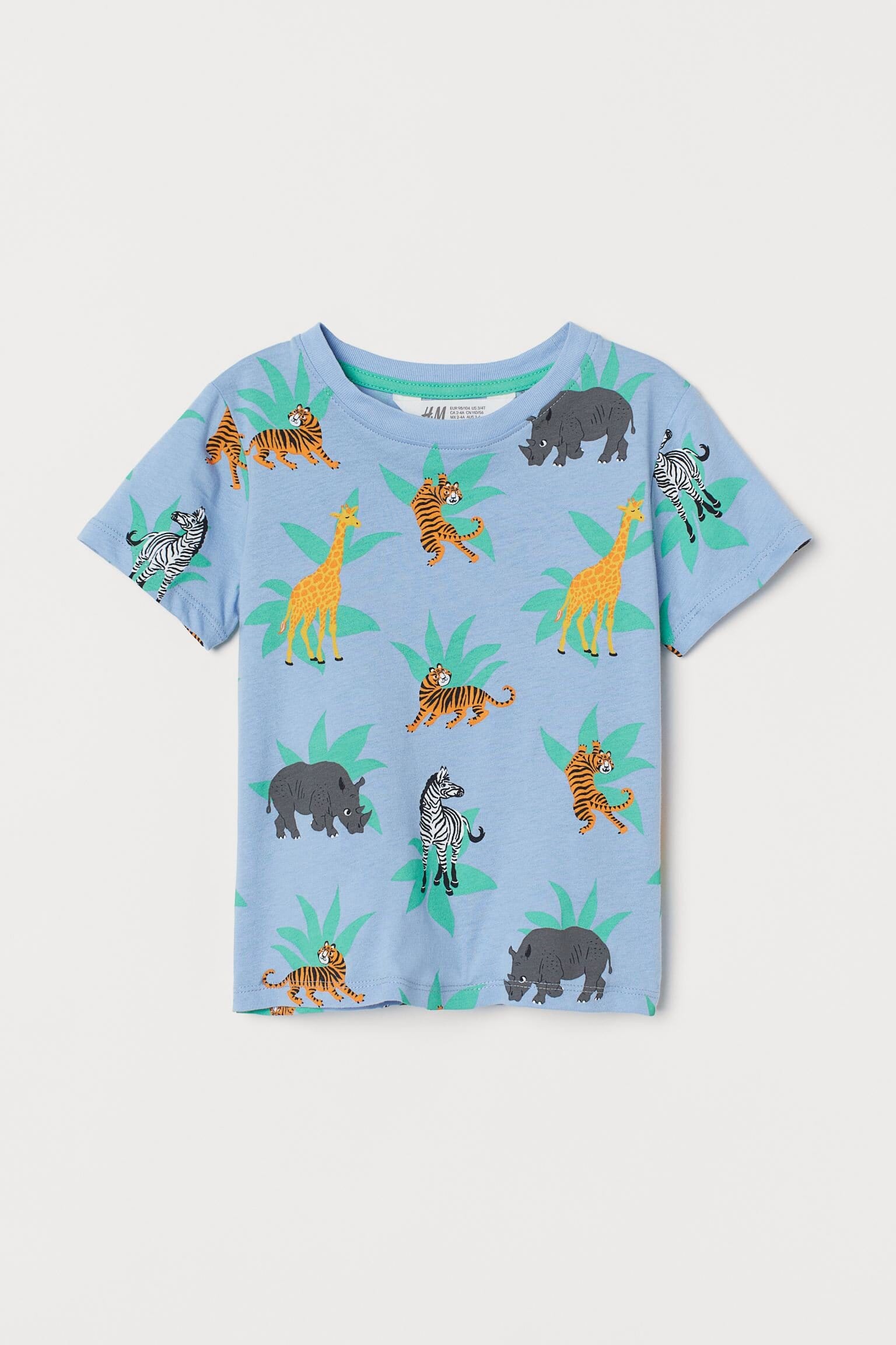 

Футболка H&M для мальчика 4-6 лет 110-116 см Голубой (HM-00012)