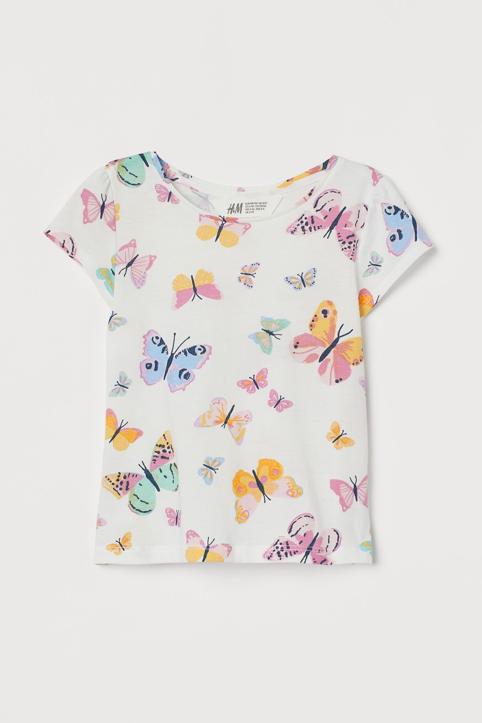 

Футболка H&M для девочки 18-24 мес 92 см Белый (HM-00023)