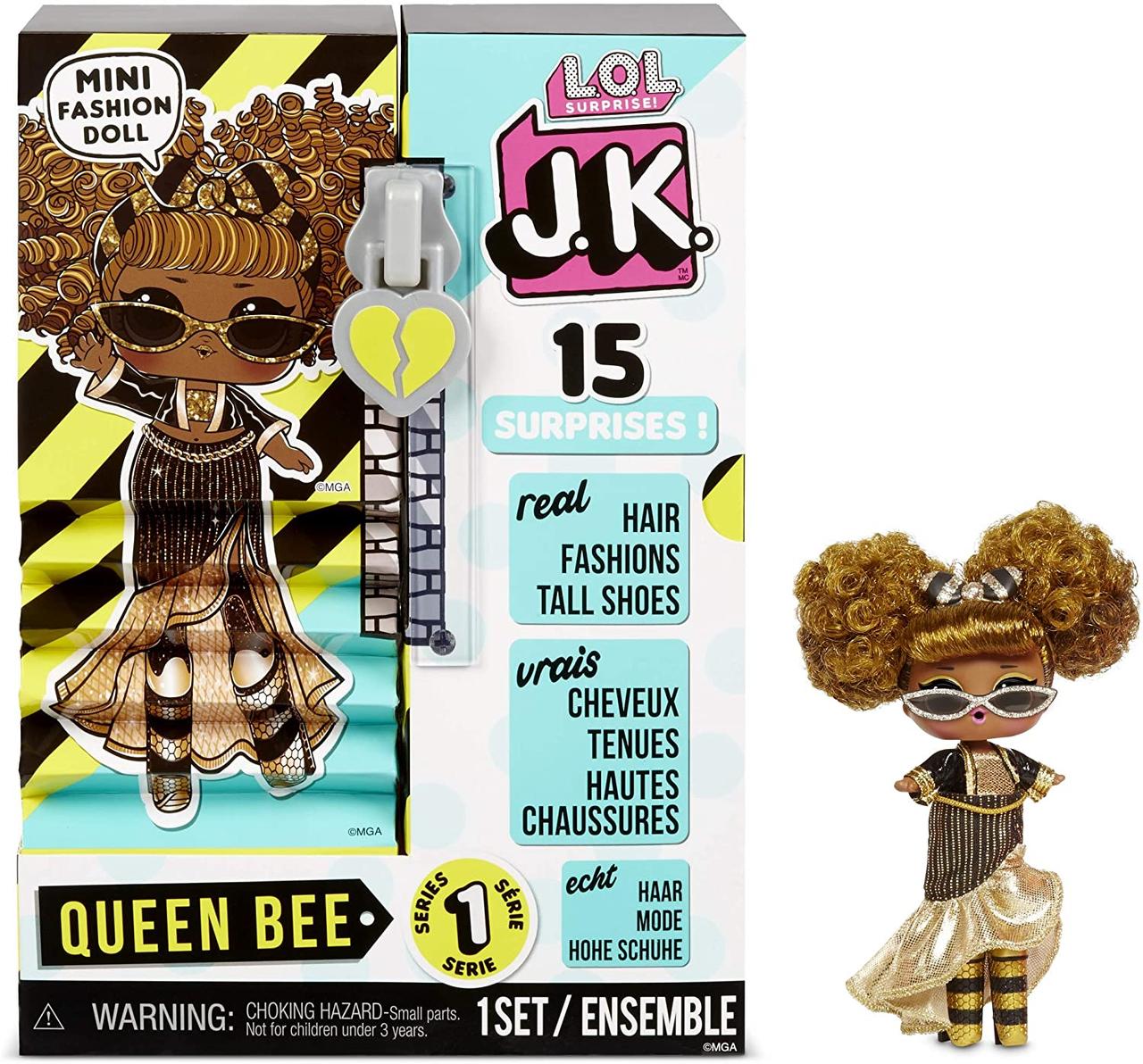 

L.O.L. Surprise! JK .Queen Bee Королева Пчелка Модная мини куколка с 15 сюрпризами