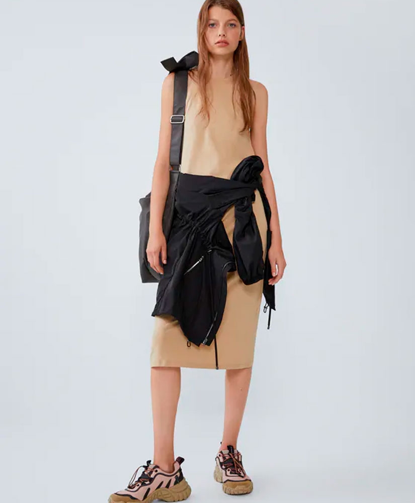 

Плаття ZARA 4184850 S Бежевий