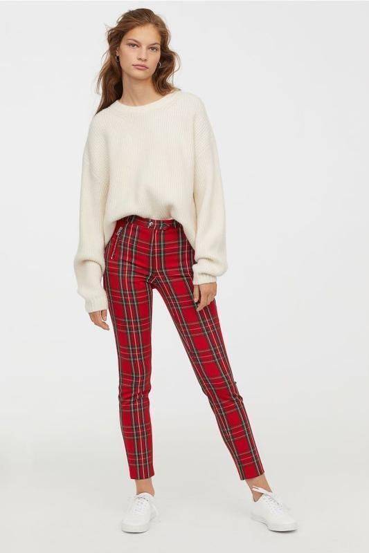 

Штани H&M 34254 40 Червоний