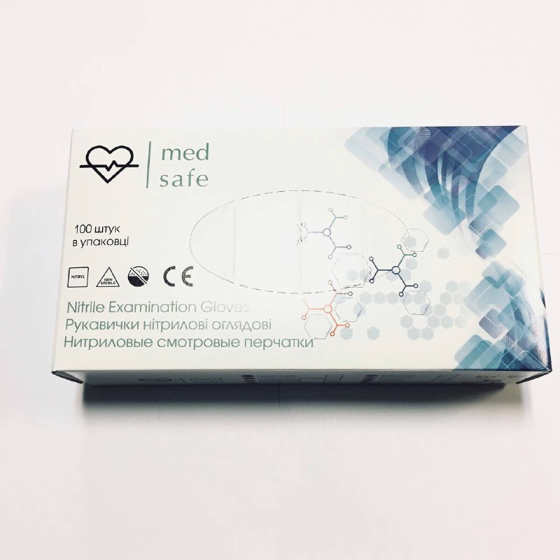

Перчатки Нитриловые Неопудренные MEDSAFE Черные S (100 шт)
