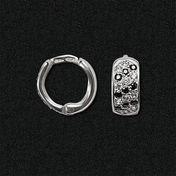 

Серебряные серьги с фианитами 2144-bw
