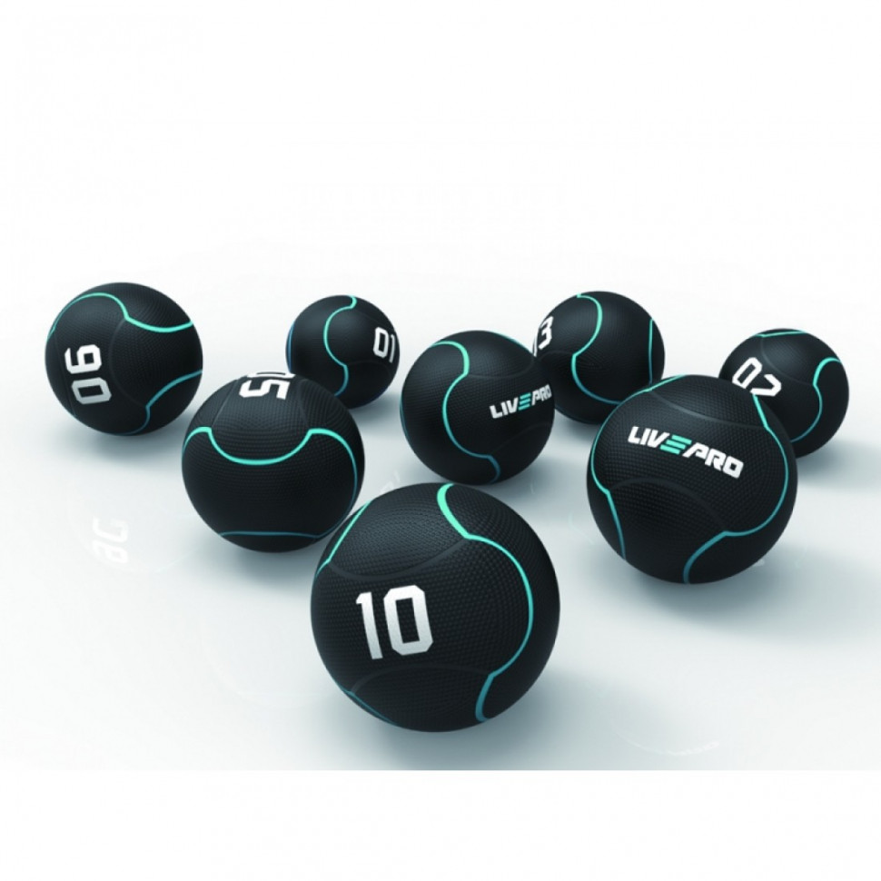 

Медбол LivePro SOLID MEDICINE BALL черный LP8110 5 кг