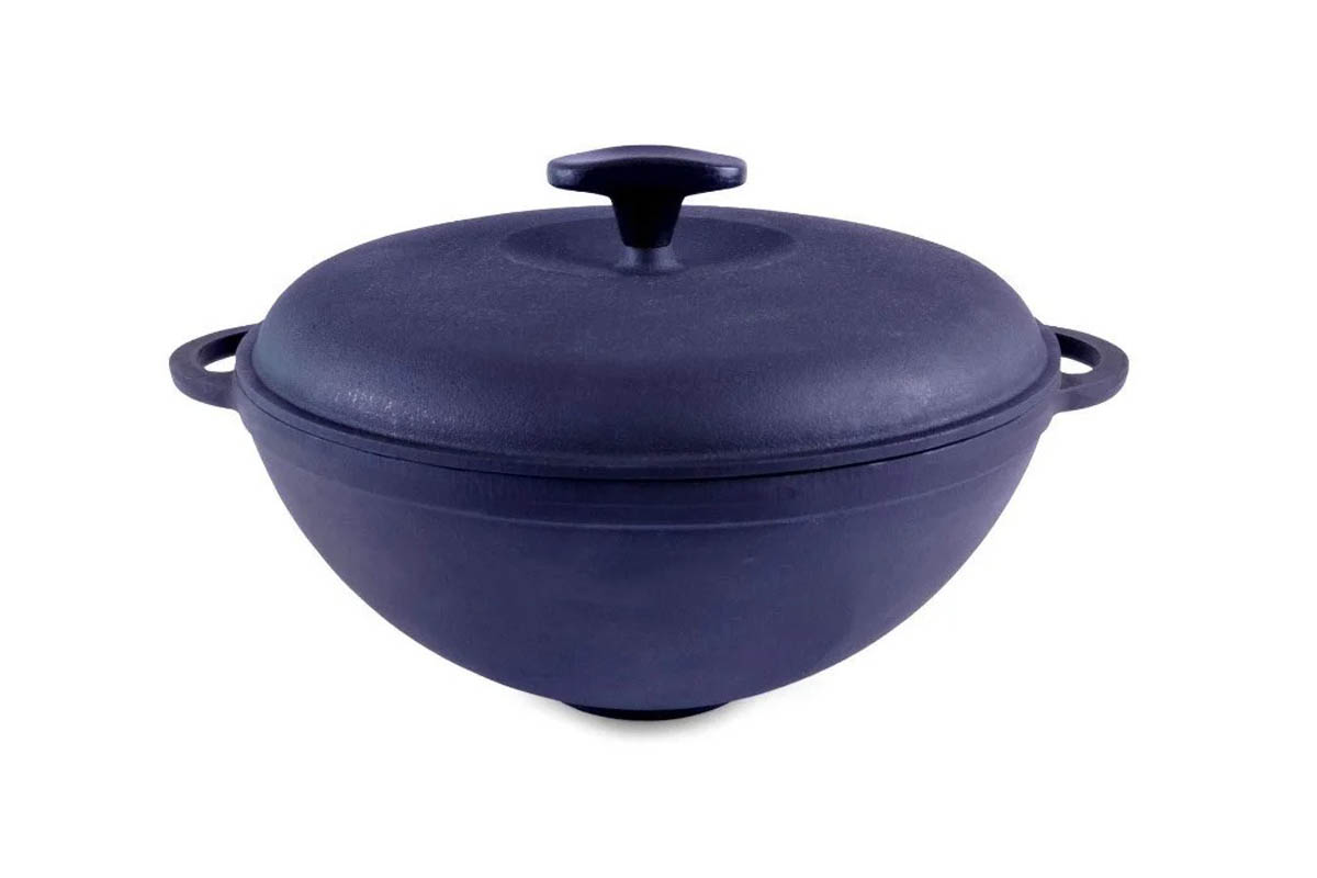 

Сковорода чугунная WOK с крышкой Ситон 3,5 л