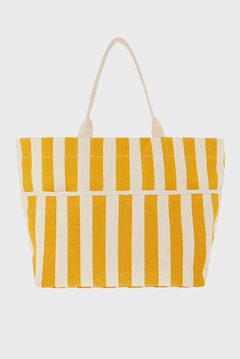 

Женская желтая сумка Woven Stripe Tote Accessorize OS 890157