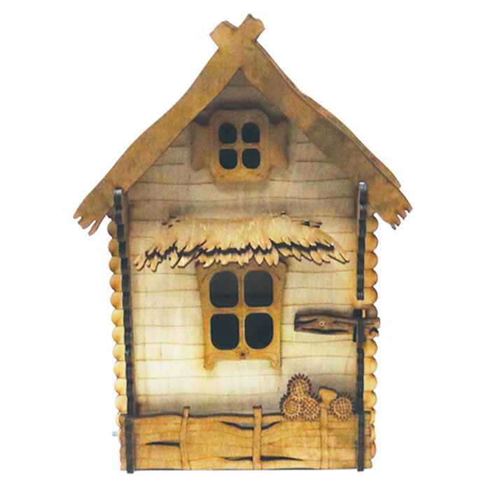 

Ключница Plywood настенная деревянная Хатка Малая (33*27*10см.)