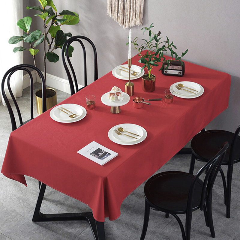 

Однотонная скатерть с акриловой пропиткой Time Textile Dali Bordeaux Бордовый TT130562 140x140