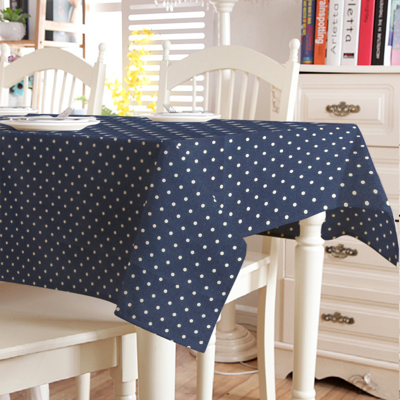 

Скатерть в горошек Time Textile Sevilla Deep Синий TT131227 140x160