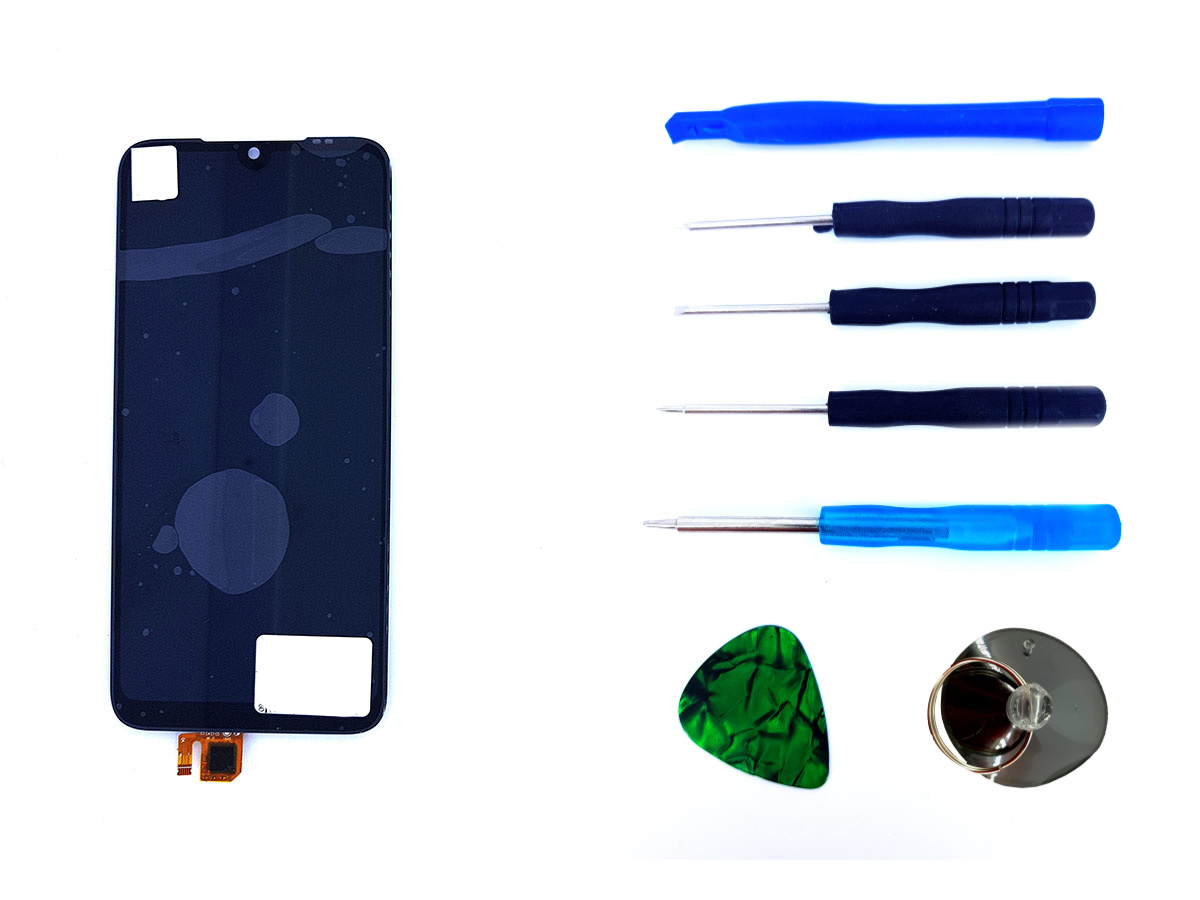 

Дисплей + Сенсор (модуль) экран Xiaomi Redmi 7 черный + набор для замены high copy