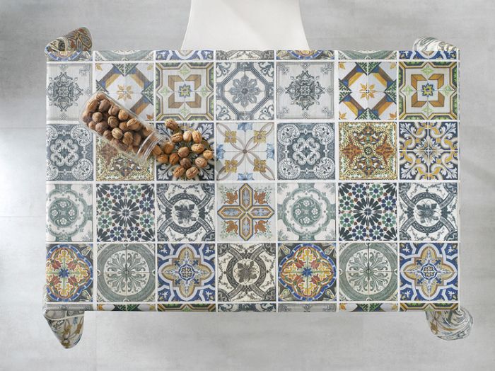 

Скатерть с акриловым покрытием Time Textile Mosaico Серый TT126823 140x240