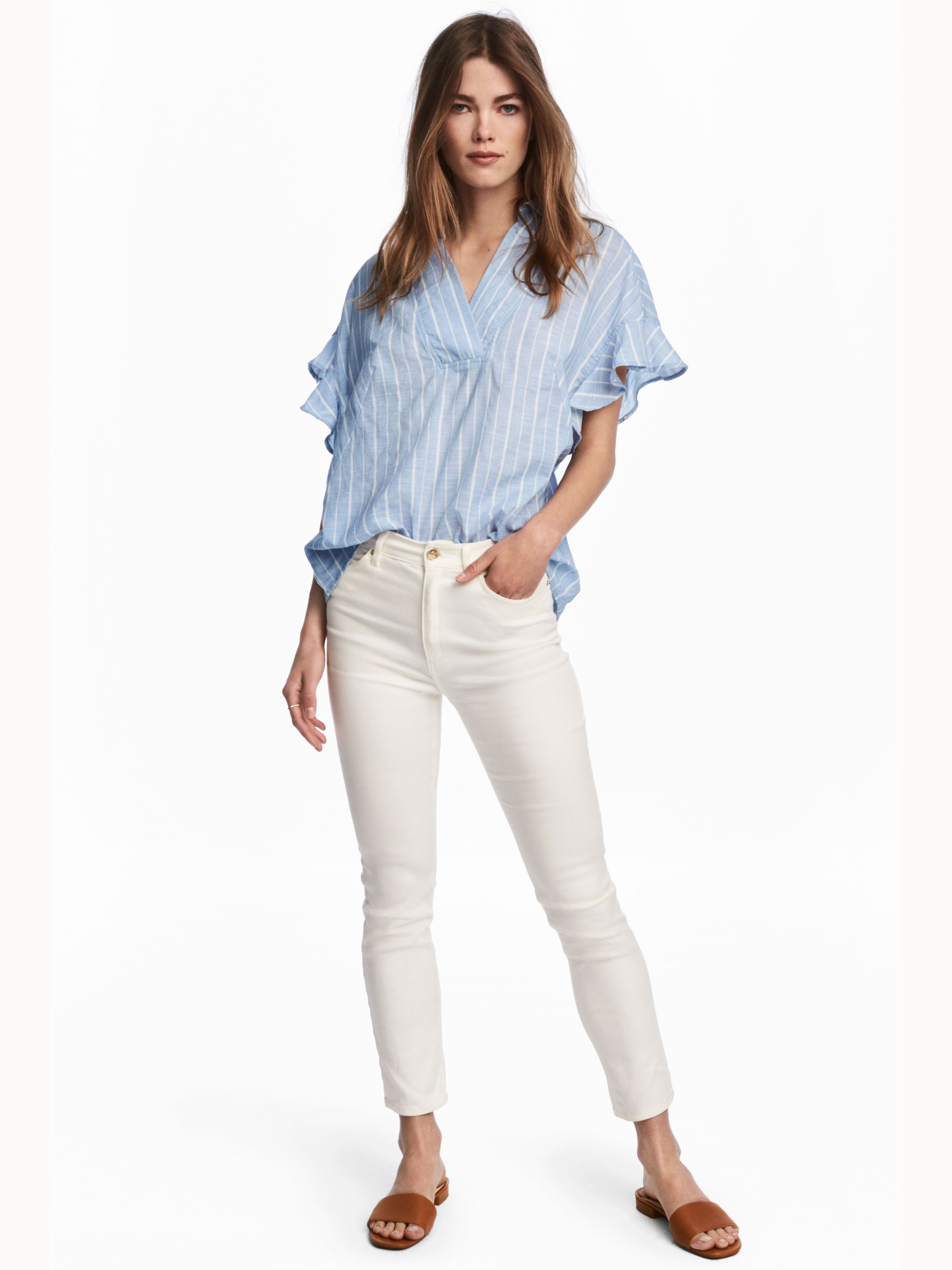 

Брюки H&M 4859505-ACTS 36 Белые