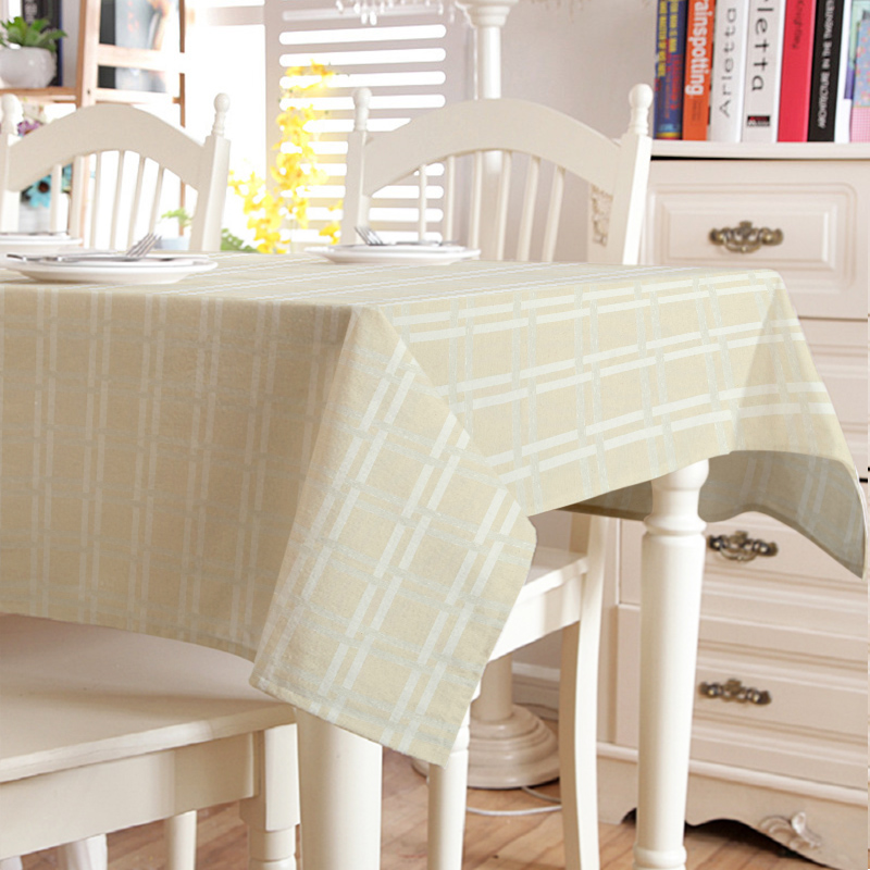 

Скатерть премиум Time Textile Ulises Naturall Клетка Бежевый TT148930 180x320