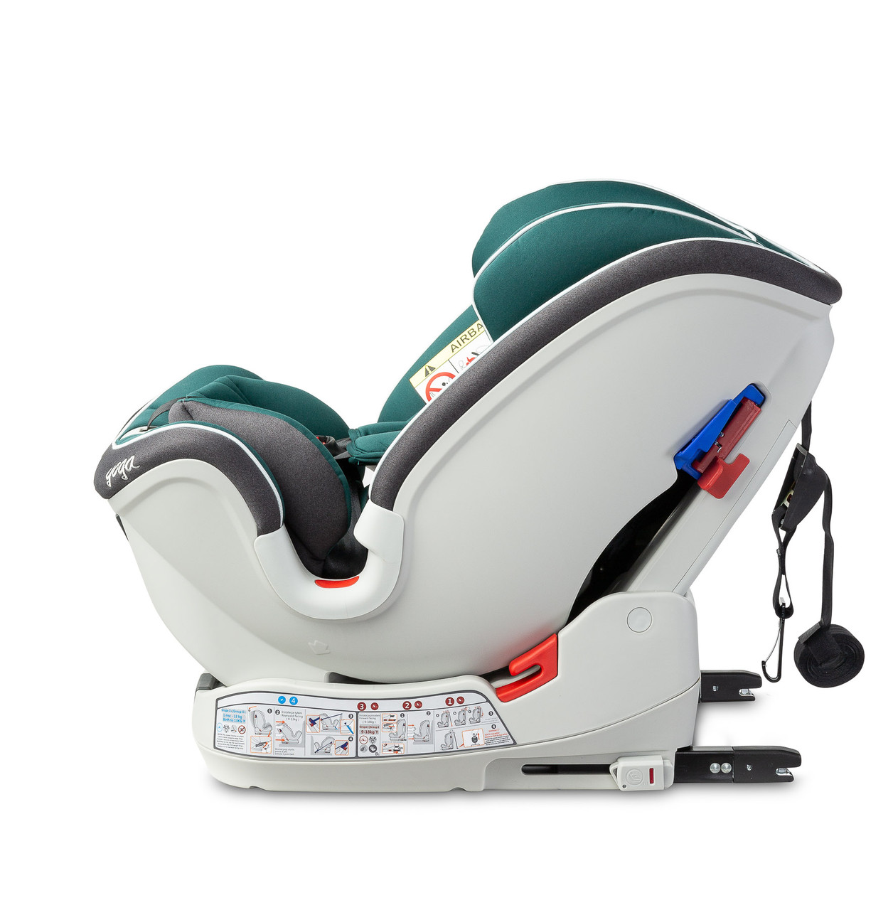 

Універсальне дитяче автокрісло Caretero Yoga Green Isofix новонародженим малюкам та дітям віком до 12 років