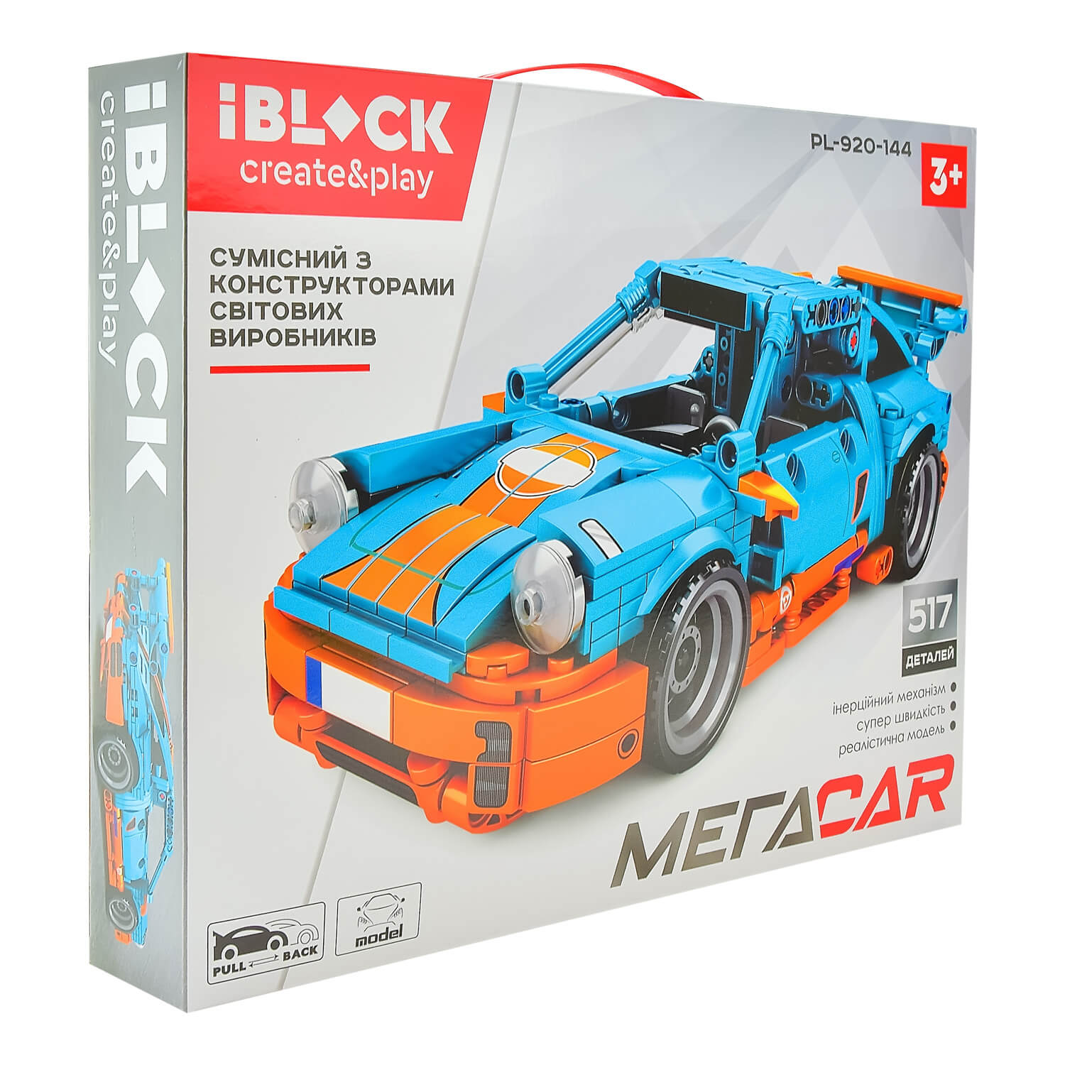 

Конструктор IBlock Мегаcar 517 елементів (PL-920-144)