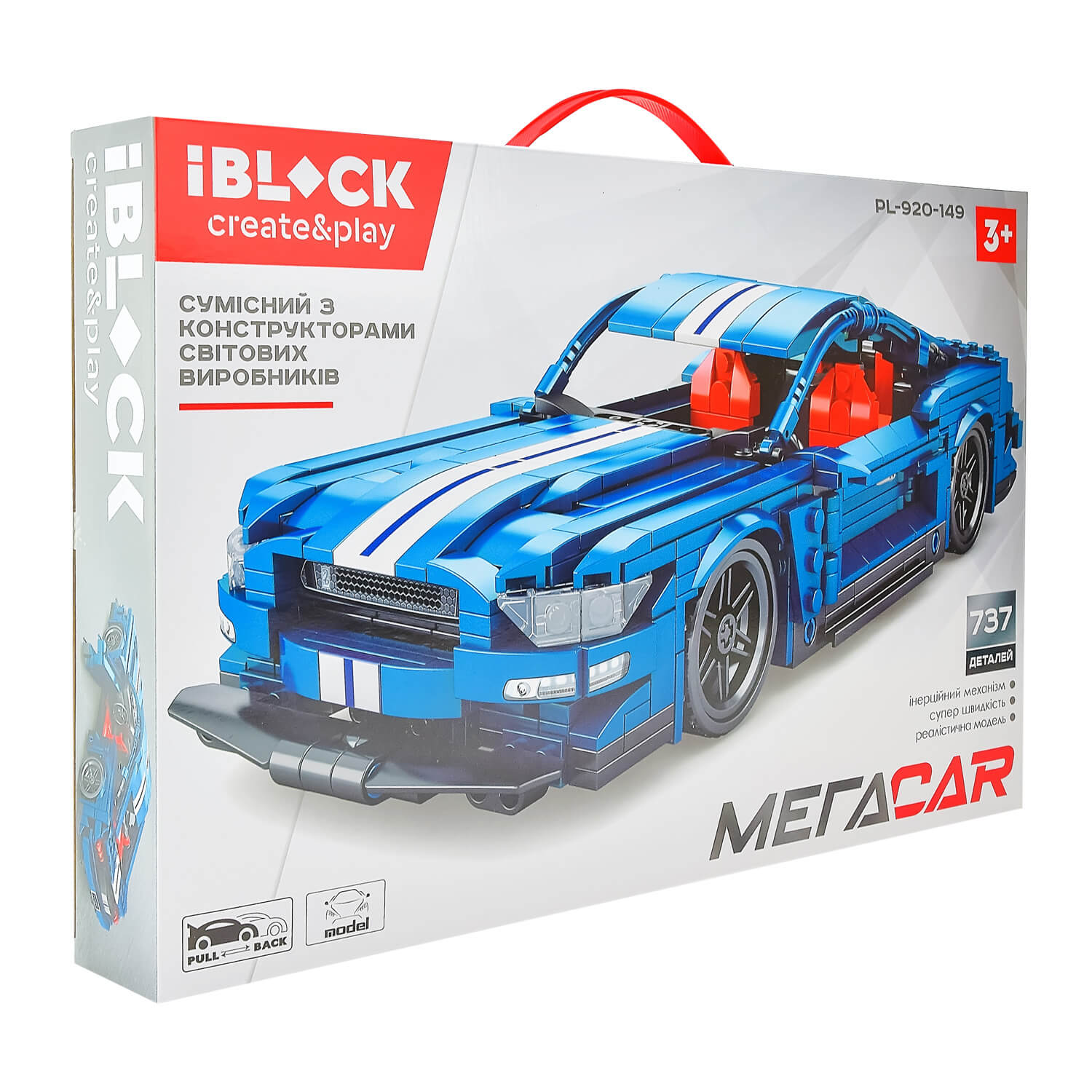 

Конструктор IBlock Мегаcar 737 елементів (PL-920-149)