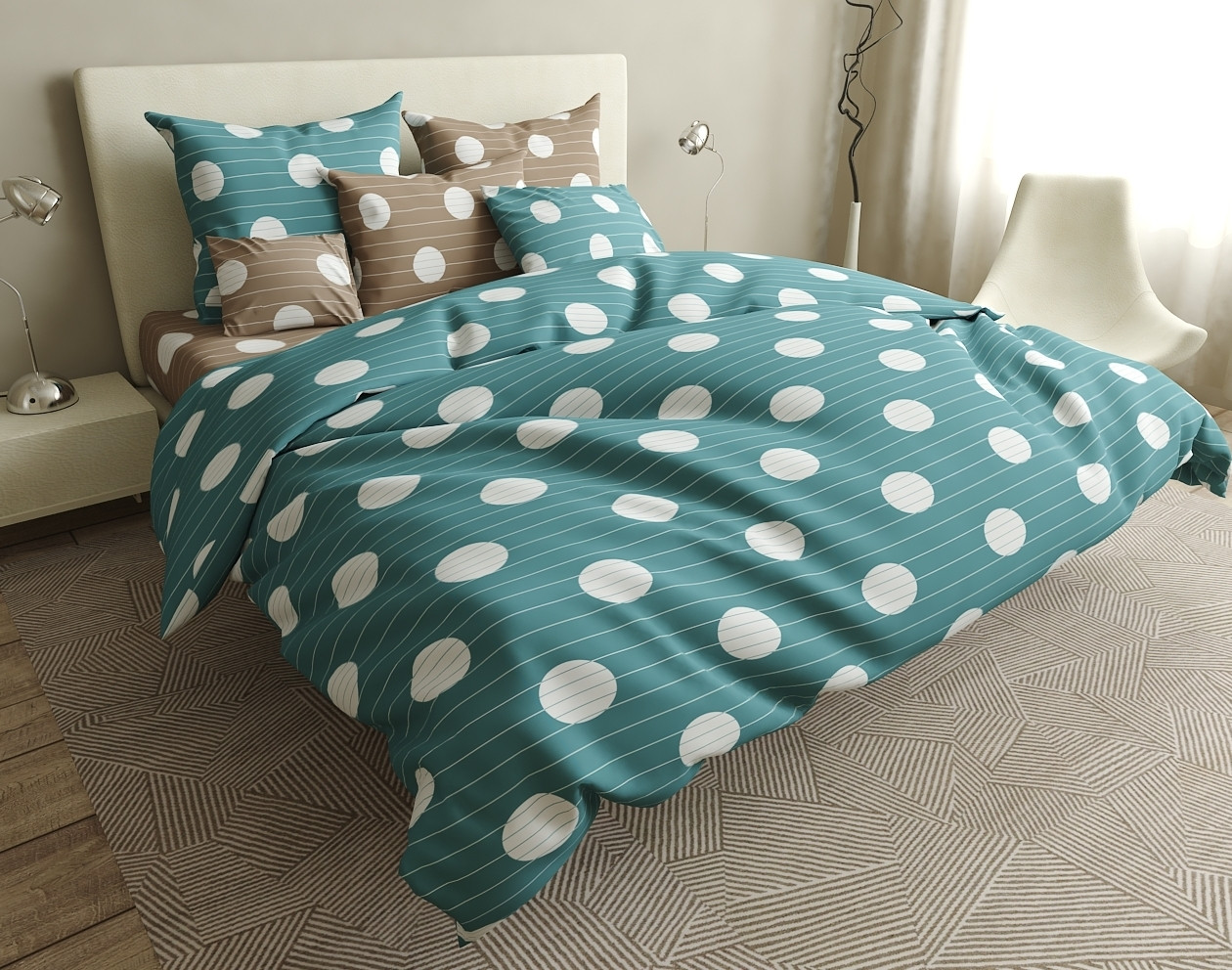 

Комплект постельного белья Krispol двуспальный GOLD LUX 180*220(420.154529)