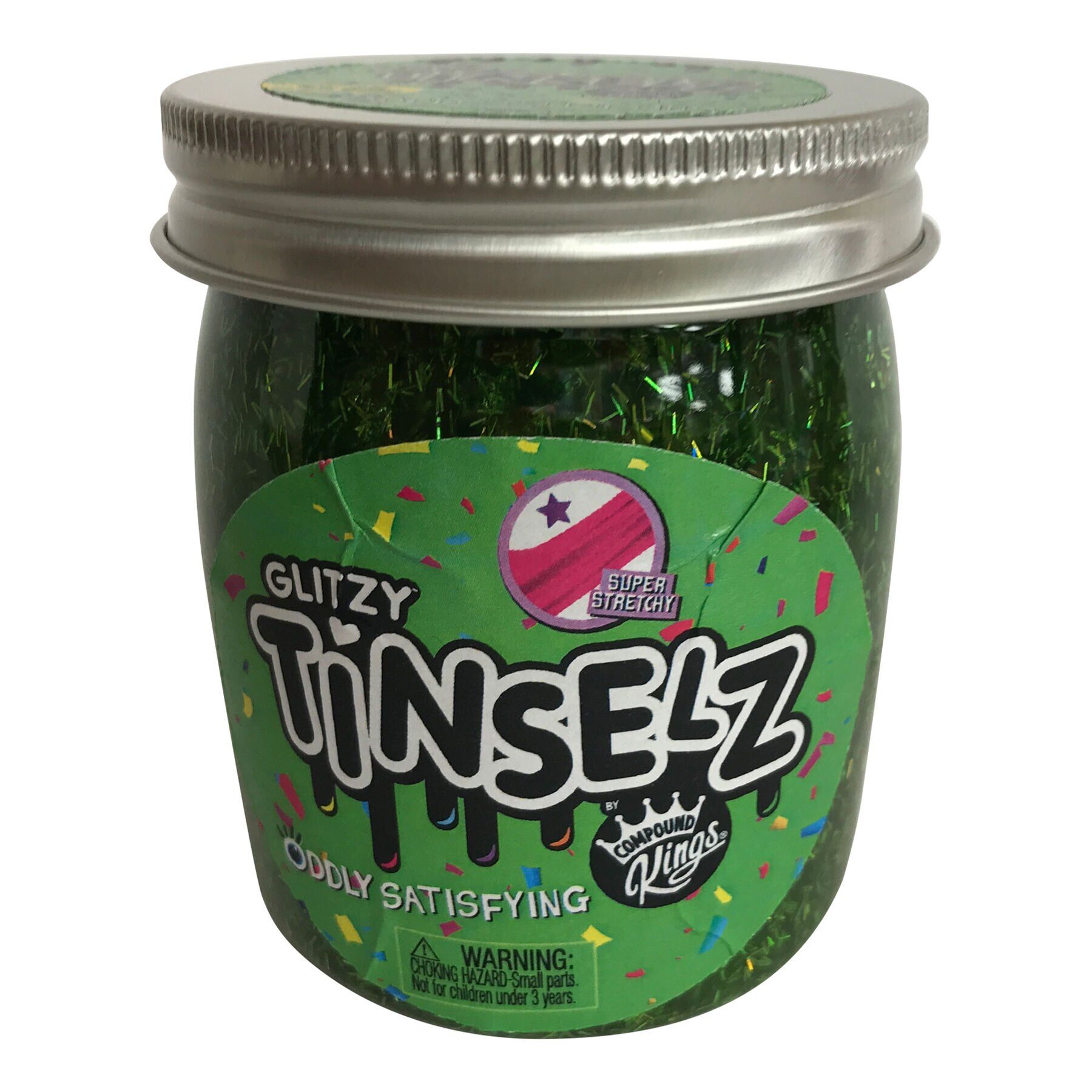 

Лизун Compound Kings Slime Glitzy Tinselz з ароматом зеленого яблука 210 г (300189-6)