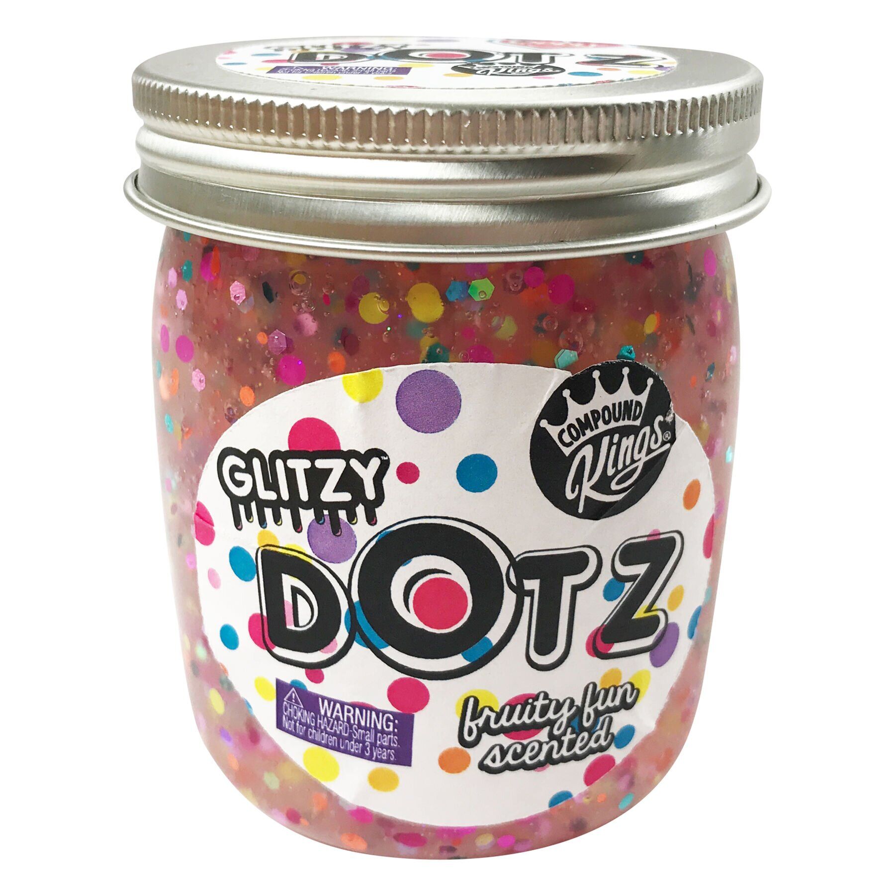 

Лизун Compound Kings Slime Glitzy Dotz з ароматом фруктів 210 г (300146-8)