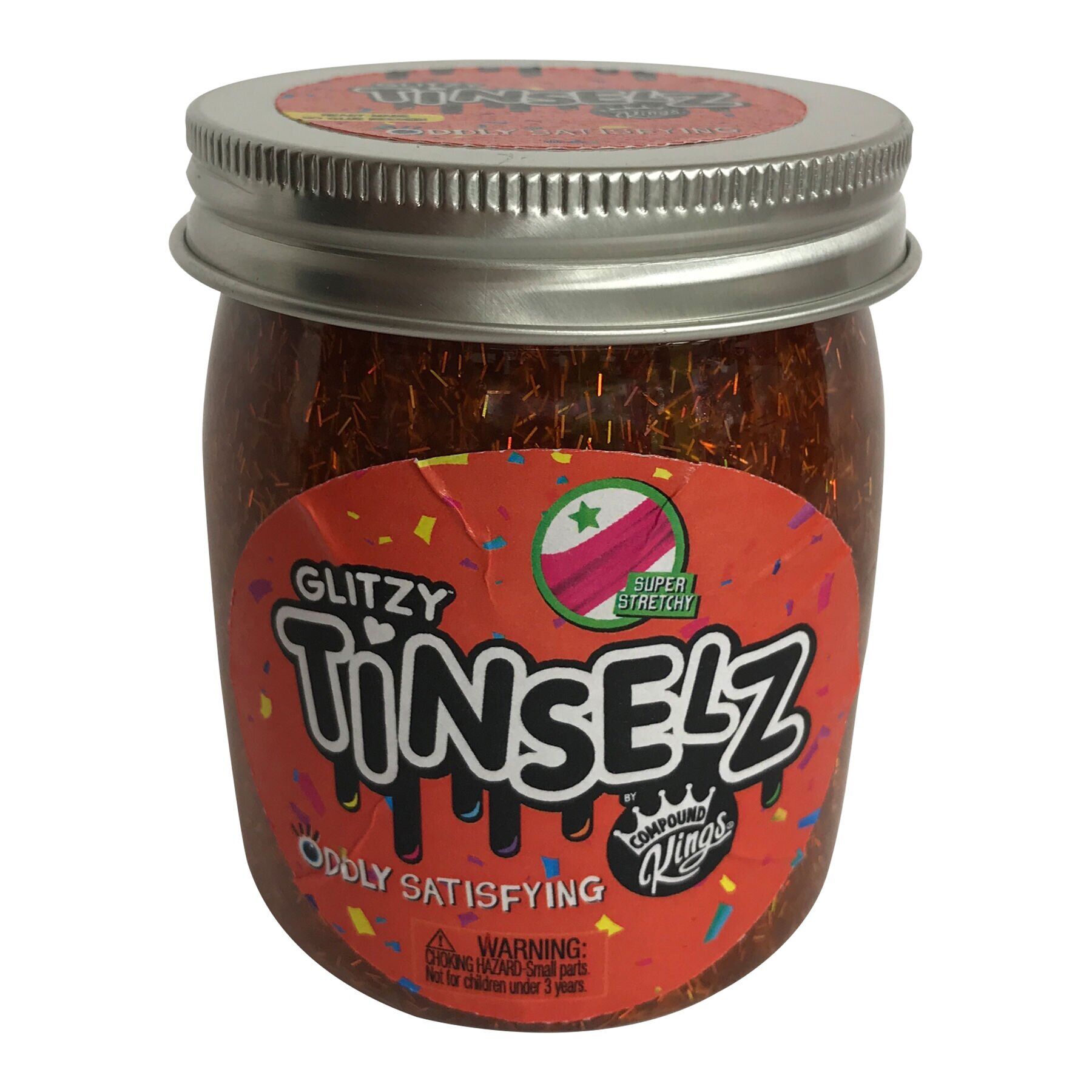

Лизун Compound Kings Slime Glitzy Tinselz з ароматом апельсина 210 г (300189-2)