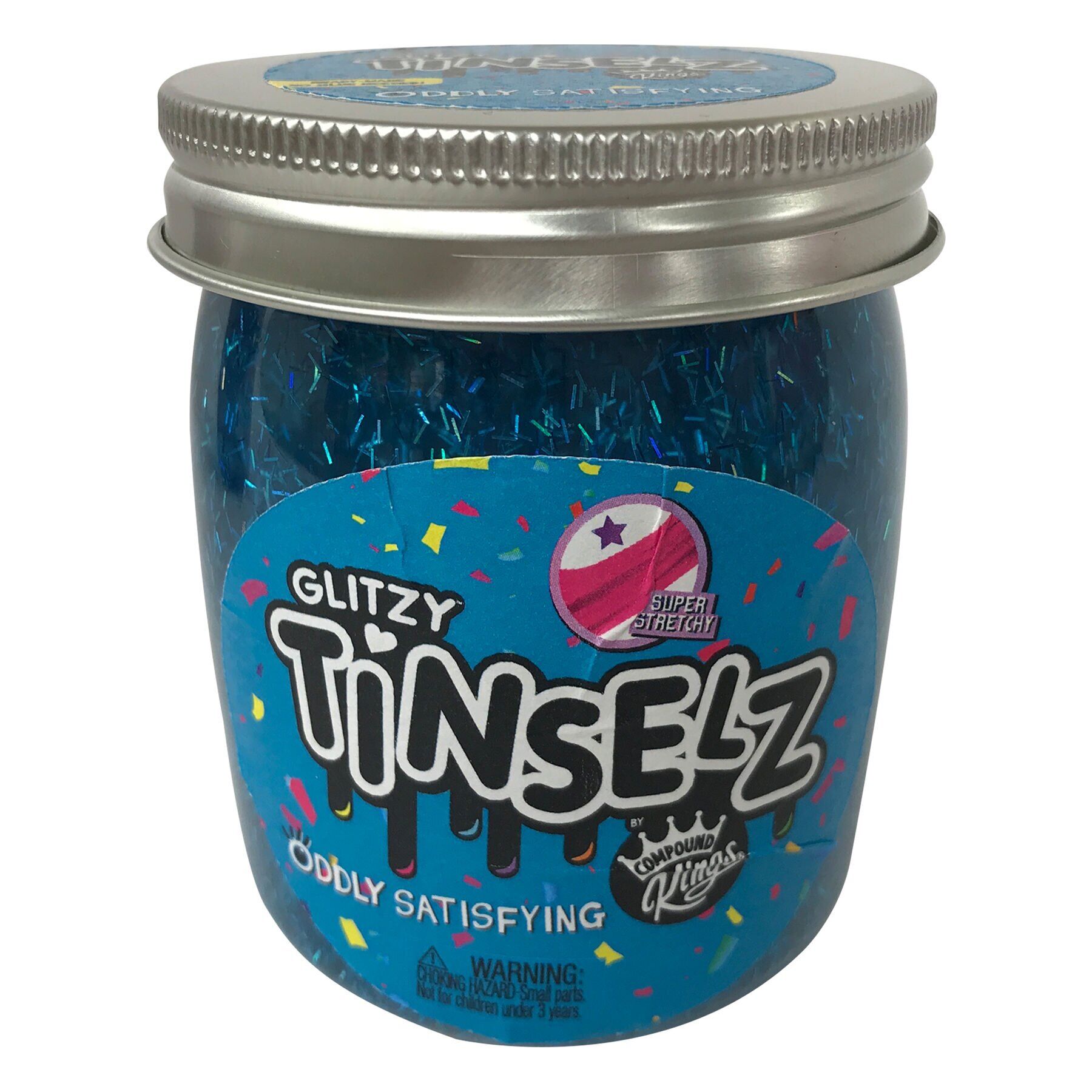 

Лизун Compound Kings Slime Glitzy Tinselz з ароматом малини 210 г (300189-7)