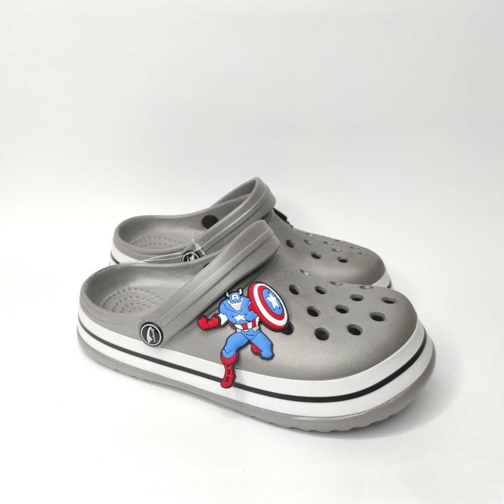 

Кроксы для мальчиков Luck Line серые 35р. (23,3 см.)