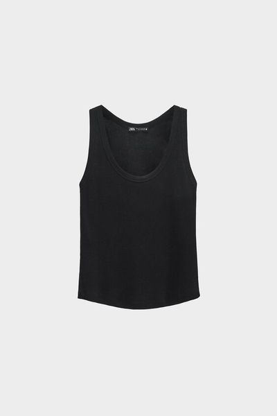 

Майка Zara M Черная (1201-503)