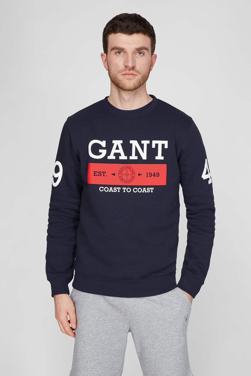 

Мужской темно-синий свитшот NAUTICAL C-NECK Gant XXL 2046075