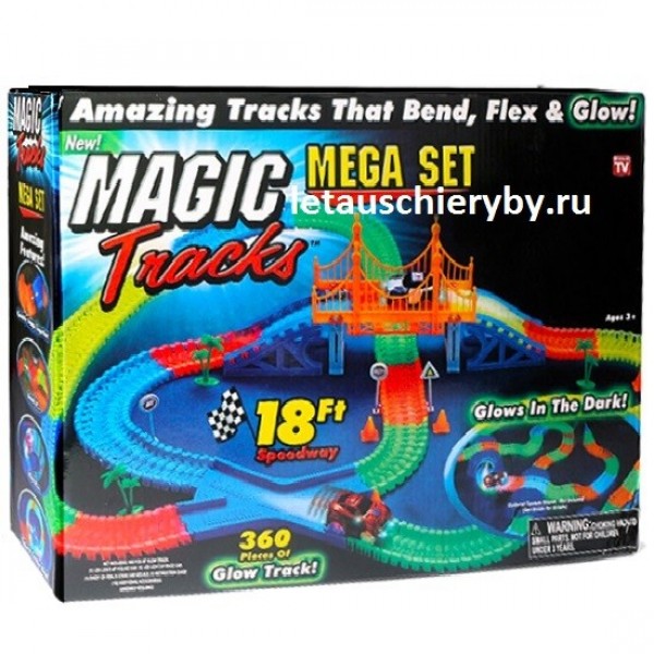 

Гоночна траса Magic Tracks 360 деталей на 3 батарейках
