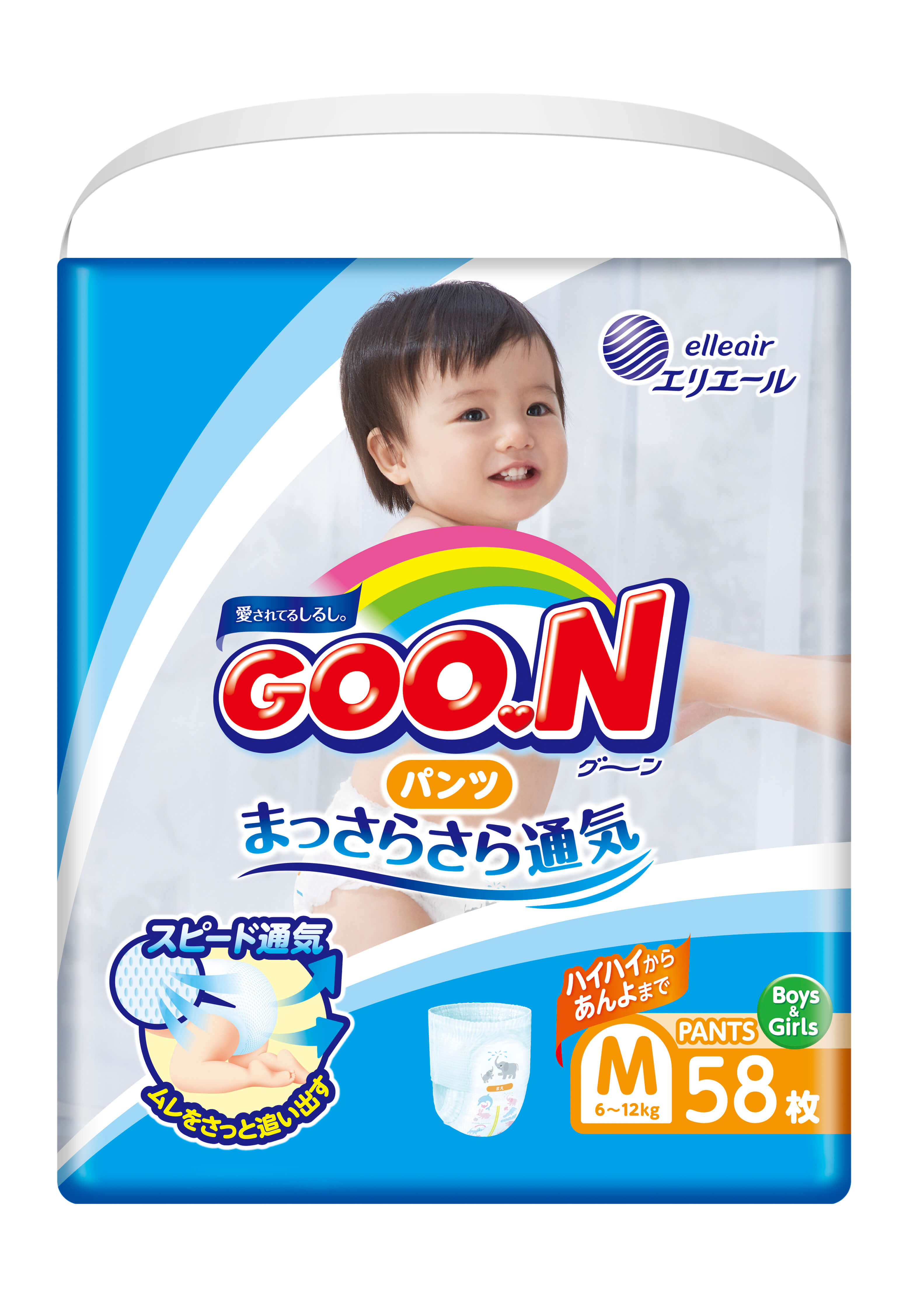 

Підгузки трусики Goo.N для дітей розмір M (843095)