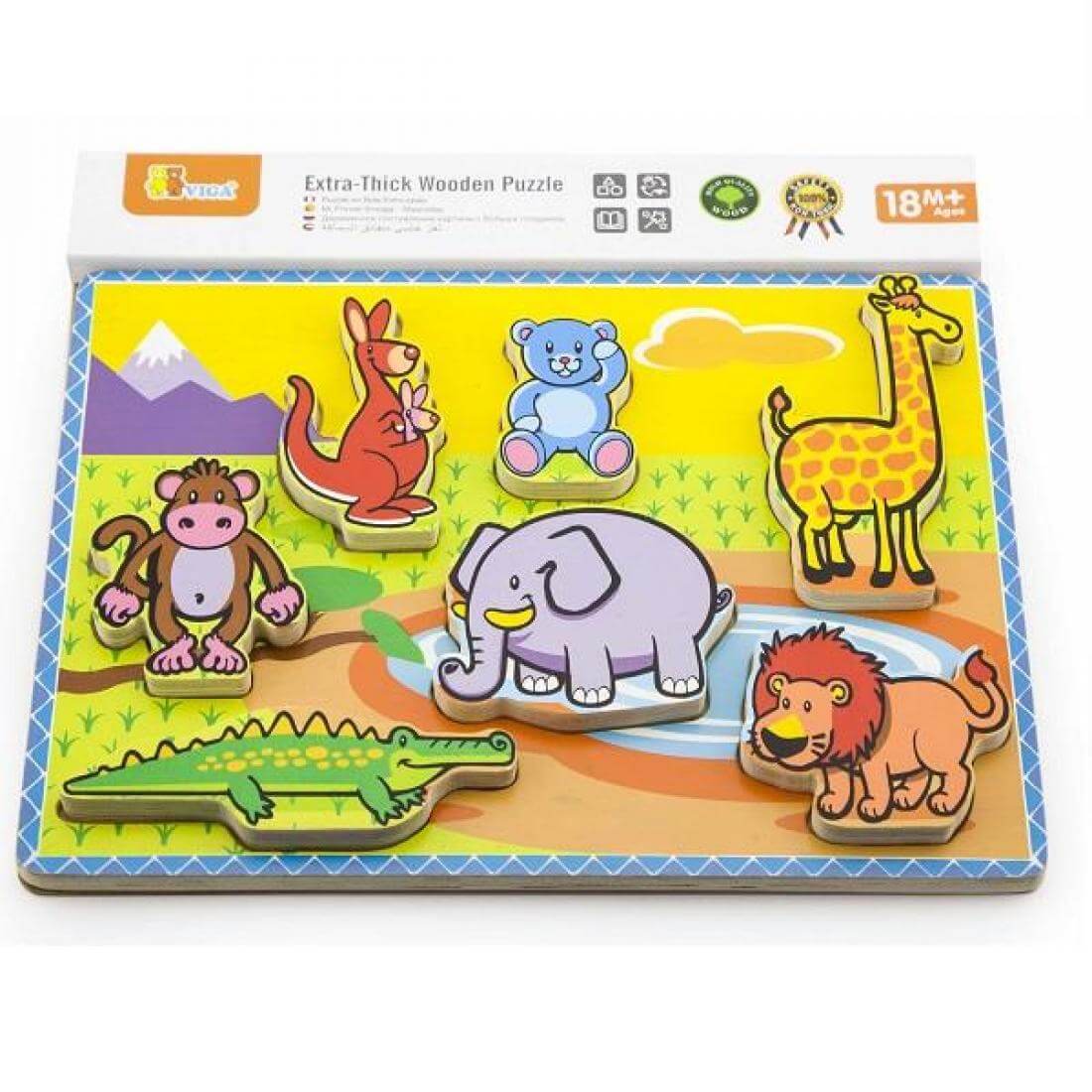 

Рамка-вкладиш Viga Toys Тварини (56435)