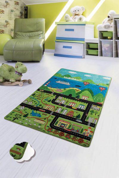 

Ковер детский безворсовый Chilai Home 140х190см., Happy city