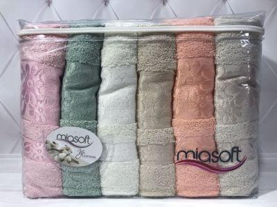 

Набор банных полотенец хлопок 6шт. Pupilla Miasoft Papatya