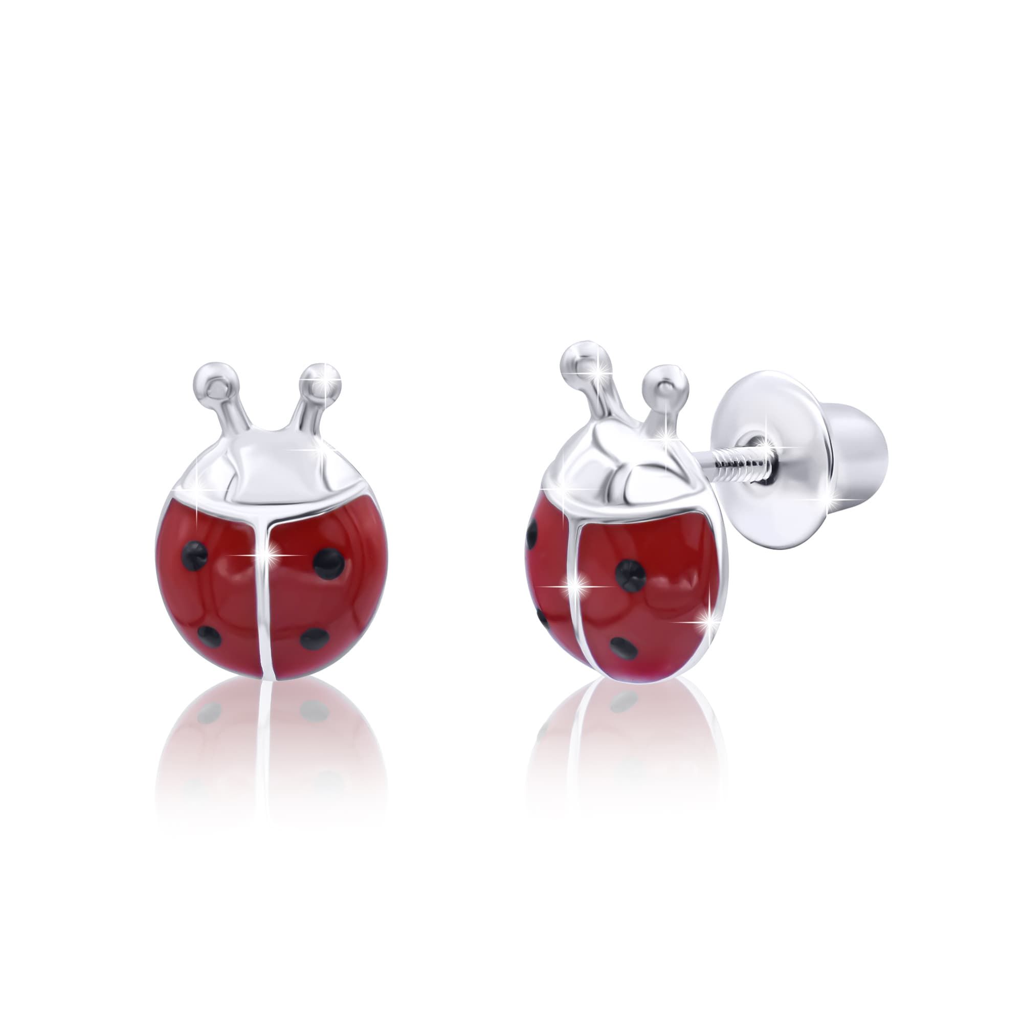 

Сережки UMa UMi Божа корівка червона