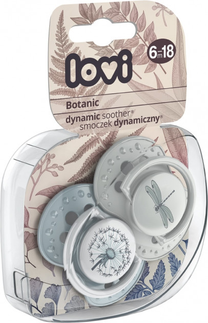 

Пустушка силіконова Lovi Botanic Boy динамічна 6-18 міс 2 шт (22/871boy)