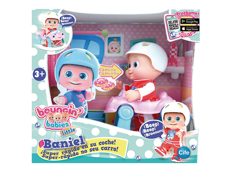 

Лялька Bouncin' Babies Baniel з машинкою (801001)