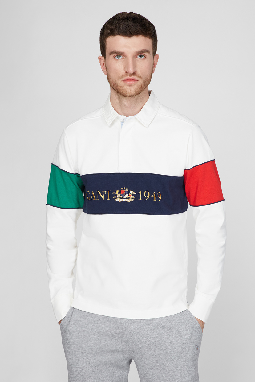 

Мужское белое поло FLAG CREST HEAVY RUGGER Gant XL 2025039