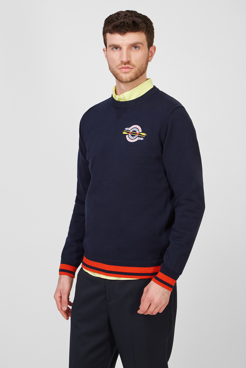 

Мужской темно-синий джемпер RW CREST C-NECK Gant M 8070005
