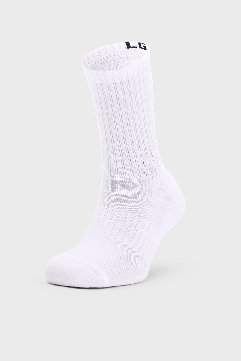 

Белые носки (3 пары) UA Core Crew 3PK Under Armour  1358345-100, Белые носки (3 пары) UA Core Crew 3PK Under Armour XL 1358345-100