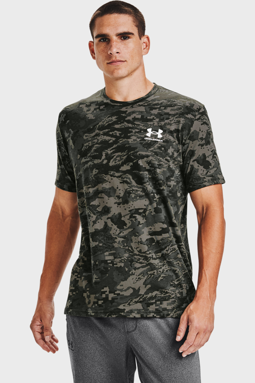 

Мужская темно-зеленая футболка UA ABC CAMO SS-GRN Under Armour S 1357727-310