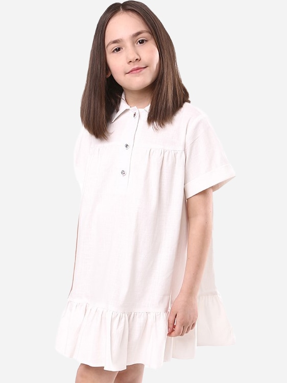 Акція на Дитяче літнє плаття для дівчинки Timbo P070759 92 см Біле від Rozetka