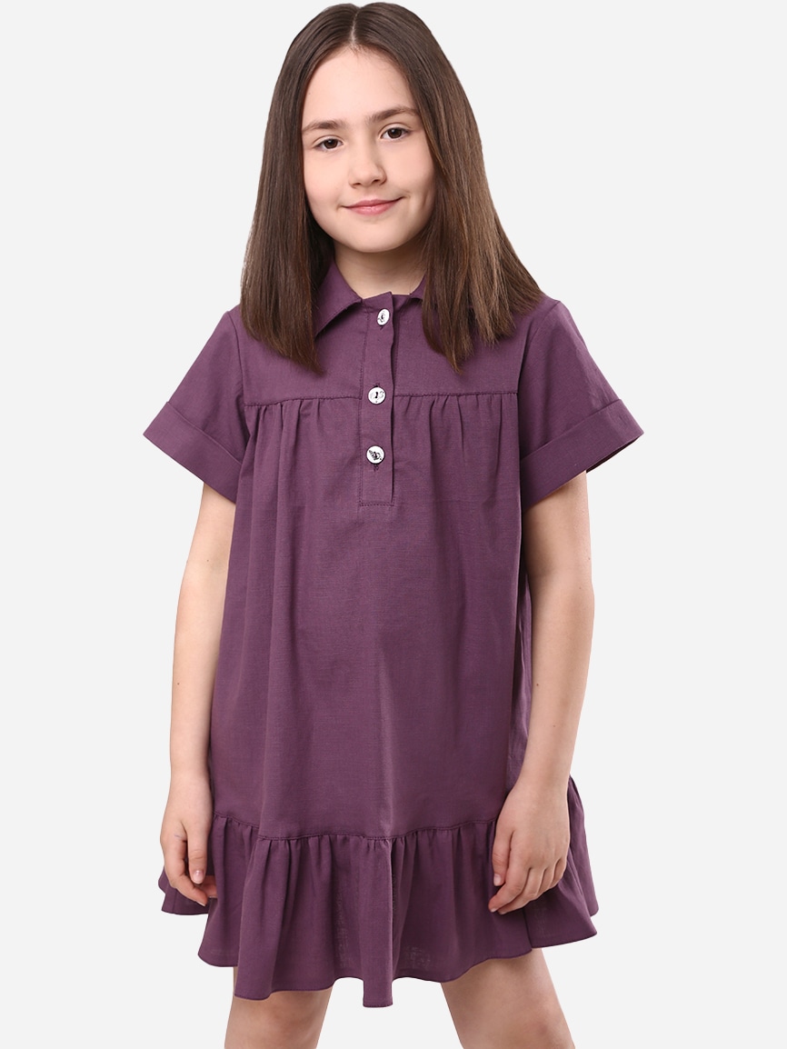 Акция на Дитяче літнє плаття для дівчинки Timbo P070865 116 см Фіолетове от Rozetka