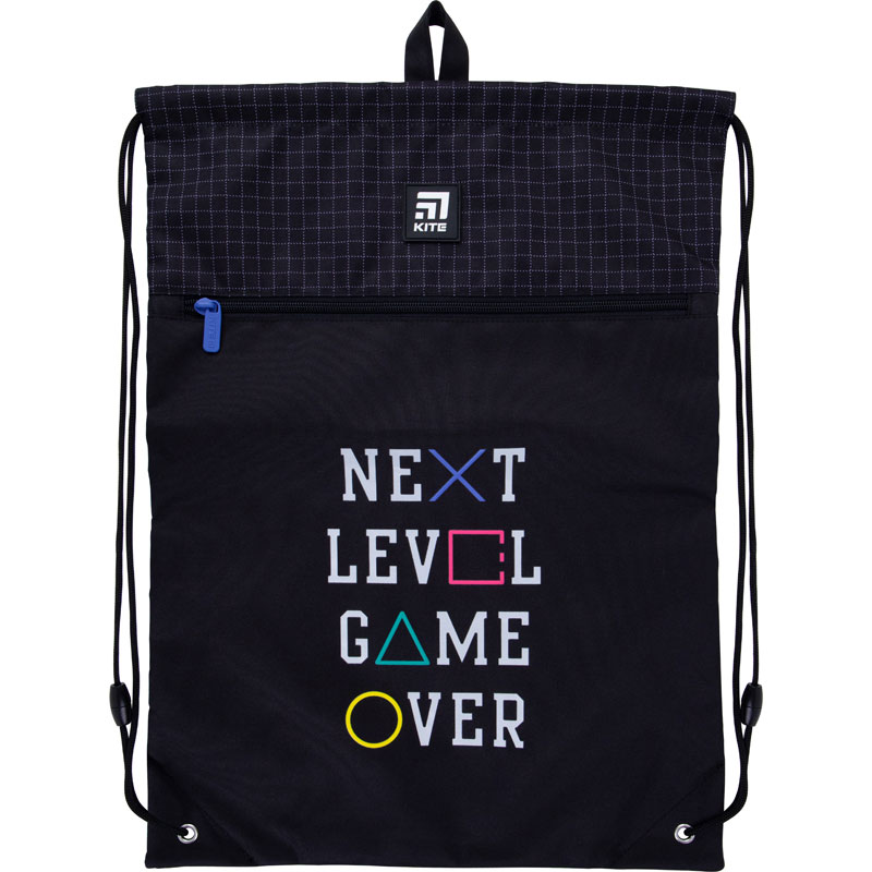 

Сумка для обуви Kite Education с карманом 49х36 см черная (K21-601L-7)
