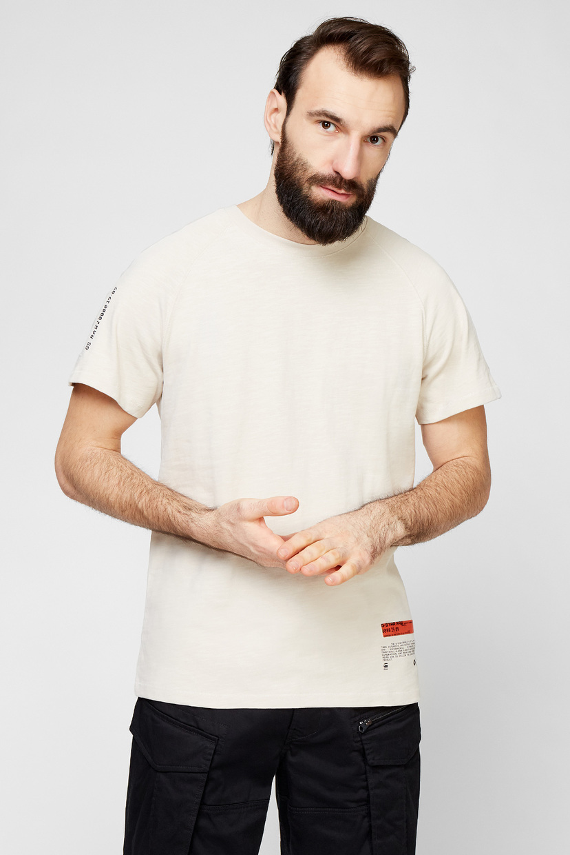 

Мужская бежевая футболка Pazkor G-Star RAW XS D19346,B248