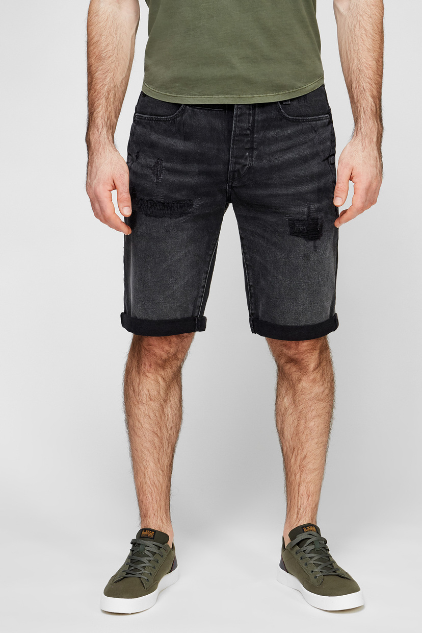

Мужские черные джинсовые шорты D-Staq 3D short G-Star RAW 29 D10064,C526