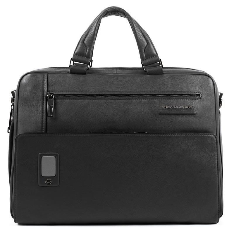 

Портфель Piquadro Akron Black с отд. д/ноут 14"/iPad