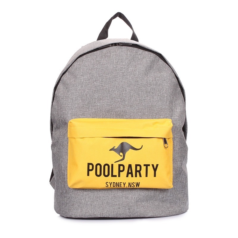 

Городской рюкзак Poolparty Серый с желтым (backpack-yellow-grey)