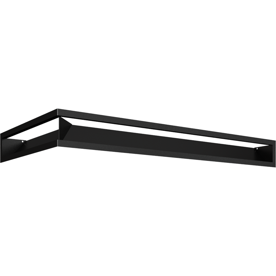 

Вентиляційна решітка LUFT Kratki SF кутовий правий чорний 40x80x9