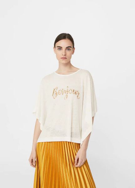 

Футболка MANGO One size Белая (1089-942)