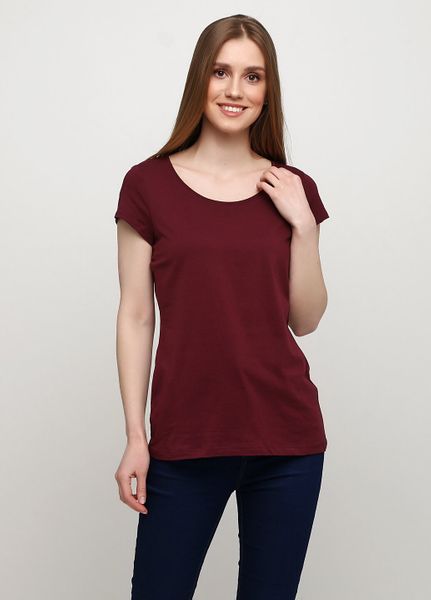 

Футболка H&M M Бордовая (1084-852)